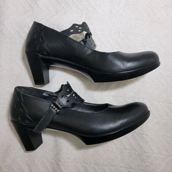 Naot Amato Black Leather Pump Maryjane Size EU 38 US 7-7.5 EUC Retro - Picture 2 of 16